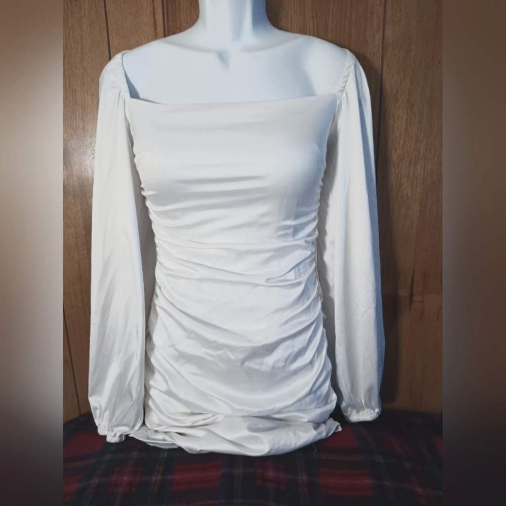 SHEIN white mini dress